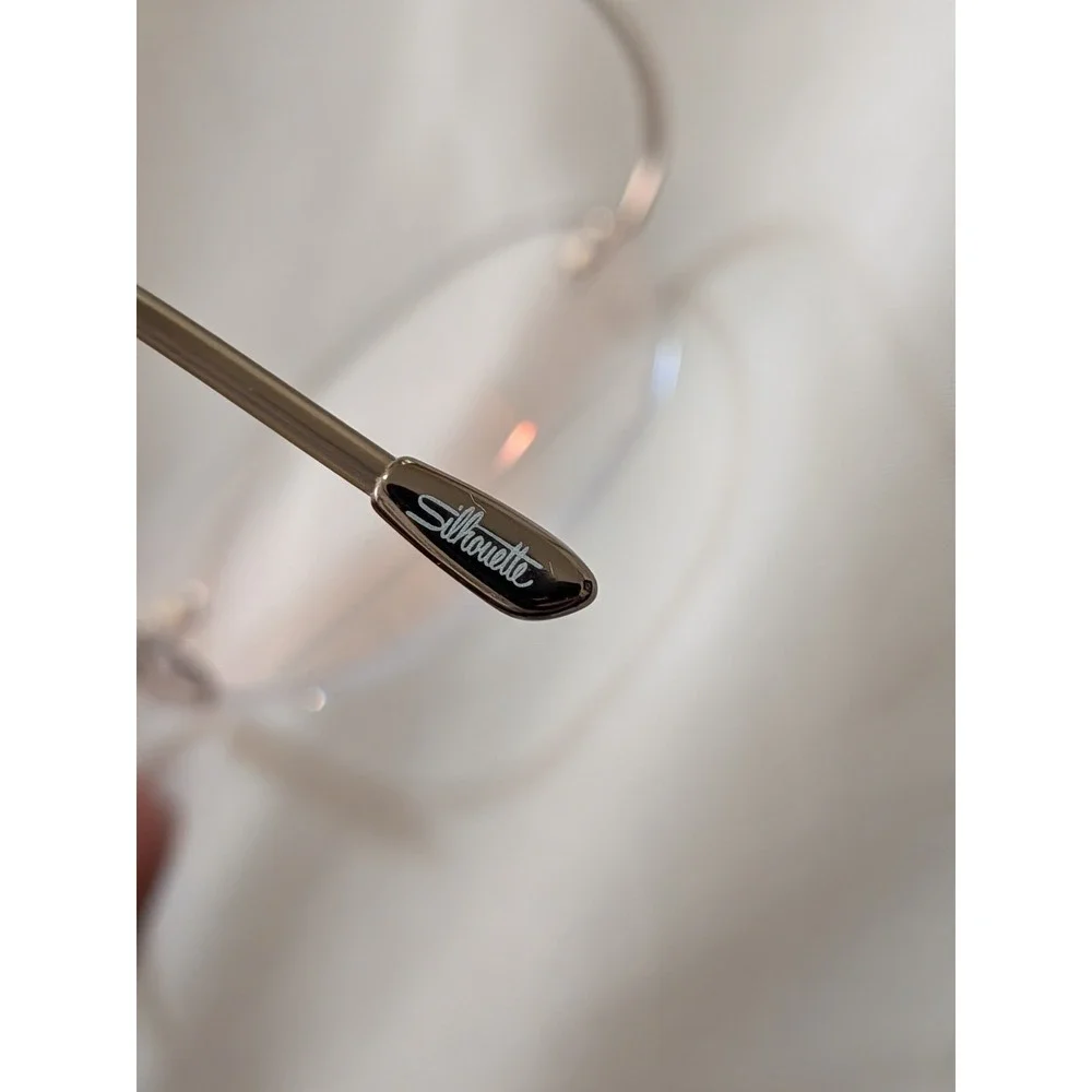 Silhouette Eyeglasses 7395 Titan Brown Rimless Frame Austria 46[]19 140